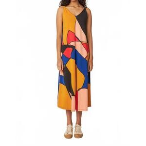 NEW SKFK martina midi dress in patches